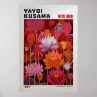 Cartaz de Yayoi Kusama - Inspirado em Yayoi Kusama