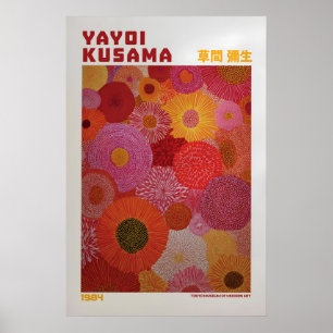 Poster Cartaz de Yayoi Kusama - Inspirado em Yayoi Kusama