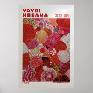 Poster Cartaz de Yayoi Kusama - Inspirado em Yayoi Kusama
