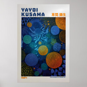Poster Cartaz de Yayoi Kusama - Inspirado em Yayoi Kusama