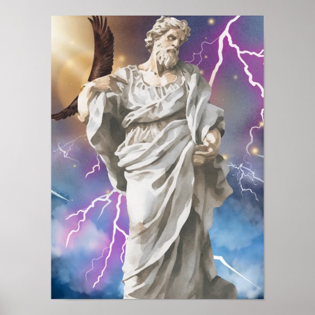 Poster Cartaz de Zeus, Rei dos Deuses (Frente)