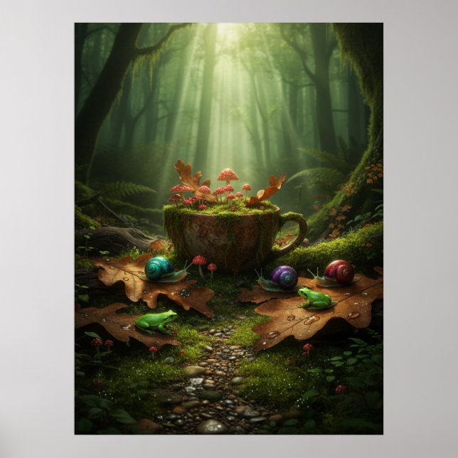 Poster Cartaz Decaída Serenidade Goblincore (Frente)
