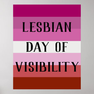Poster Cartaz - Dia da Visibilidade Lésbica