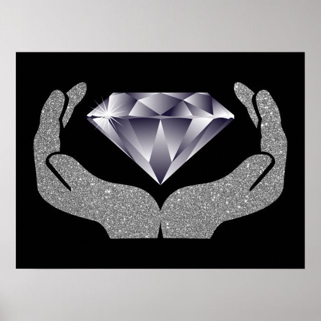 Poster Cartaz Diamond Hands (Frente)