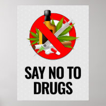 Cartaz Diga Não às Drogas - 46x61cm