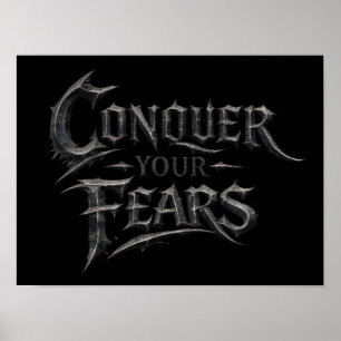Poster Cartaz Digital Imprimível 'Conquiste Seus Medos'