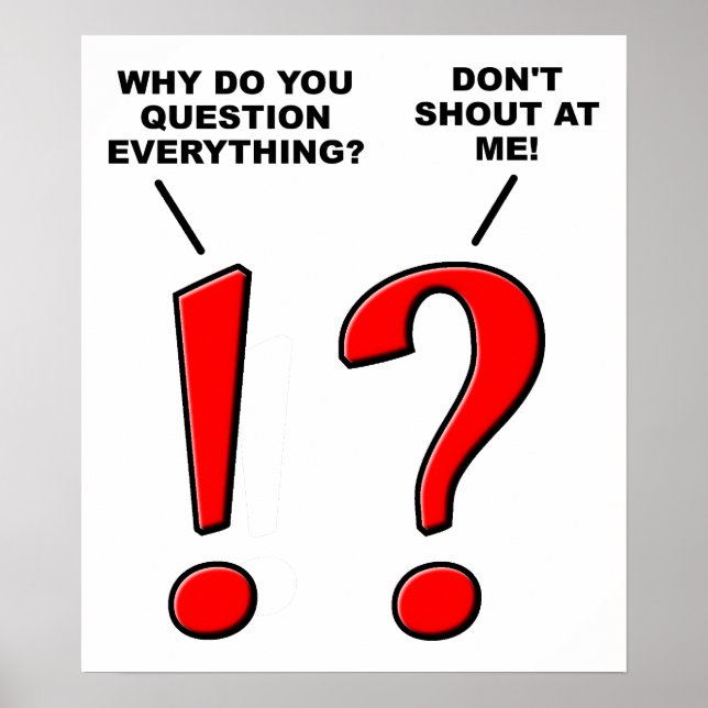 Poster Cartaz Divertido de Pontuação (Frente)