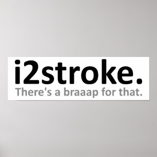 Póster Cartaz Divertido i2stroke