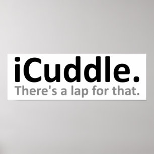 Póster Cartaz Divertido iCuddle