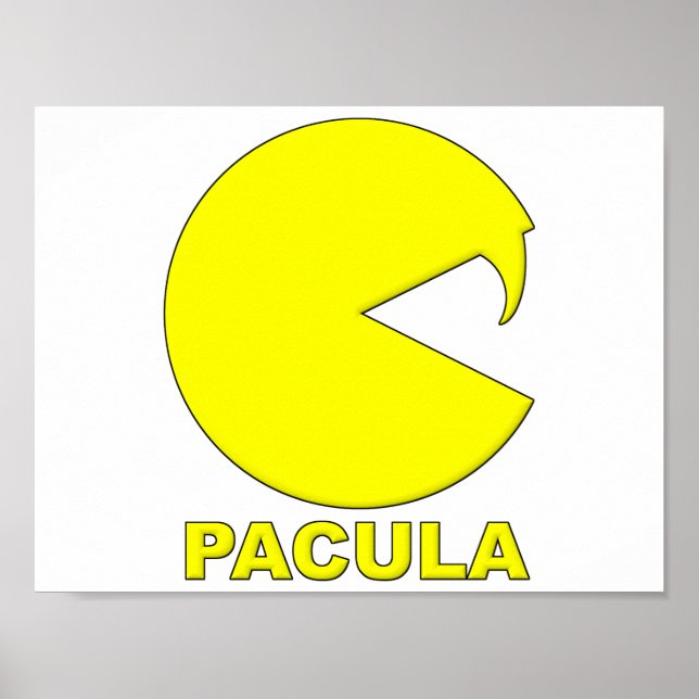 Poster Cartaz Divertido Pacula (Frente)