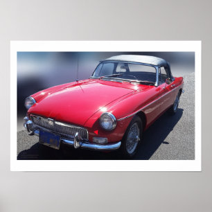 Póster Cartaz do 1967 MGB