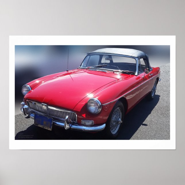 Póster Cartaz do 1967 MGB (Frente)