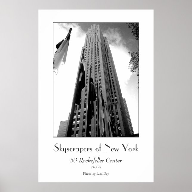 Póster Cartaz do 30 Rockefeller Center (Frente)