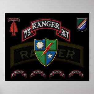 Póster Cartaz do 75º Regimento Ranger
