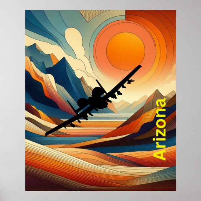 Poster Cartaz do A10 Warthog. (Frente)