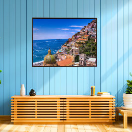Póster Cartaz do Amor de Positano Itália