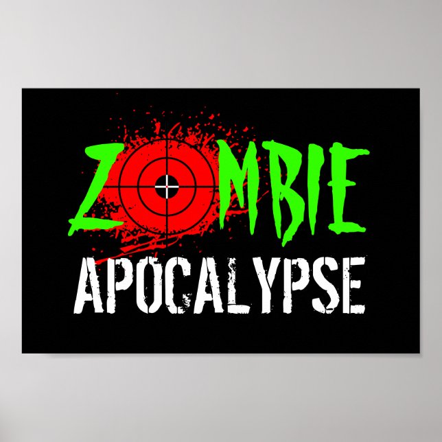 Poster Cartaz do apocalipse zumbi (Frente)