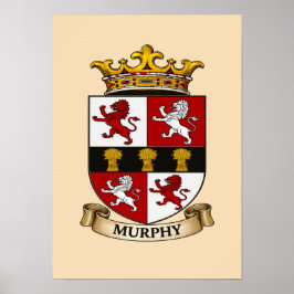 Poster Cartaz do Brasão de Armas da Família Murphy