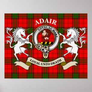 Poster Cartaz do Brasão do Clã Adair