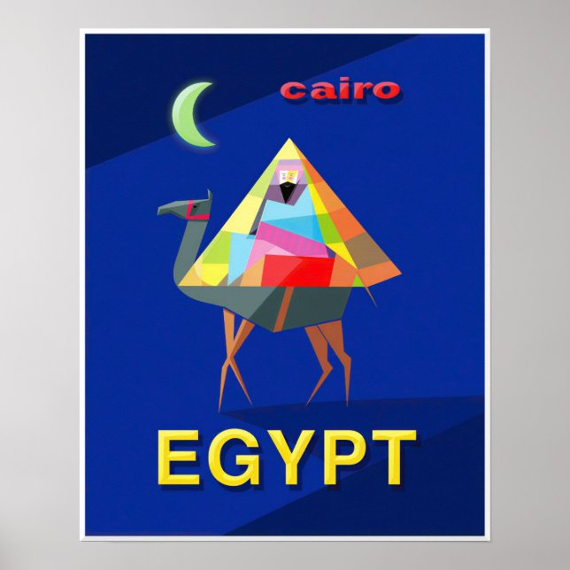 Poster Cartaz do Cairo, Egito (Frente)