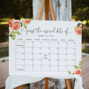 Poster Cartaz do calendário de adivinhação da data previs