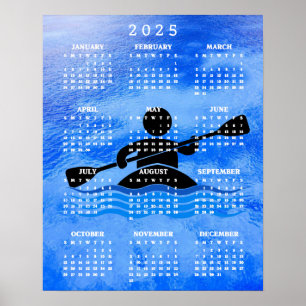 Poster Cartaz do Calendário de Design de Caiaque 2025