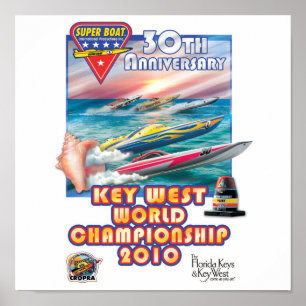 Póster cartaz do campeonato do mundo de Key West