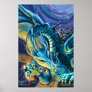 Póster Cartaz do Cavaleiro de Dragão