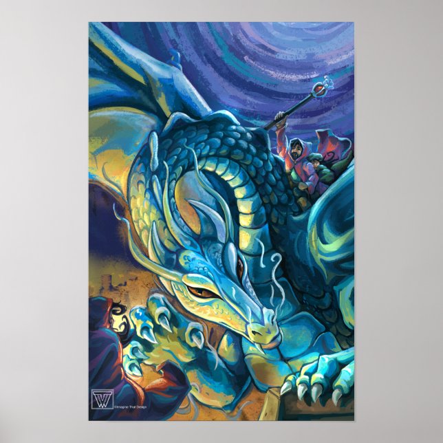 Póster Cartaz do Cavaleiro de Dragão (Frente)
