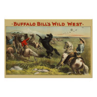 Cartaz do Cavaleiro do Oeste Selvagem de Buffalo B