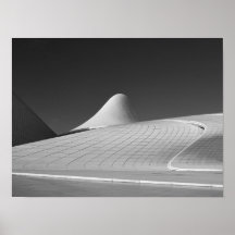 Cartaz do Centro Heydar Aliyev em Baku Azerbaijão