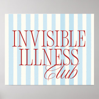 Poster Cartaz do Clube de Doenças Invisíveis