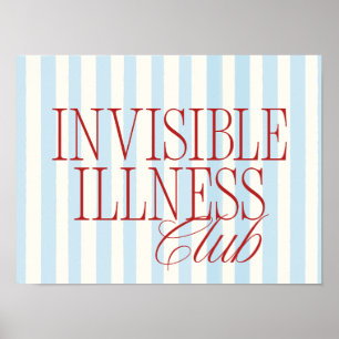Poster Cartaz do Clube de Doenças Invisíveis