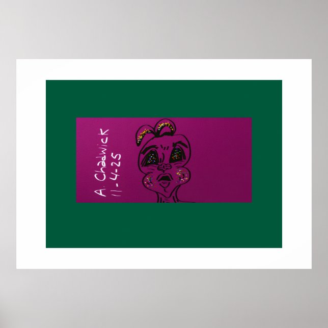 Poster Cartaz do Coelho Desorientado (Frente)