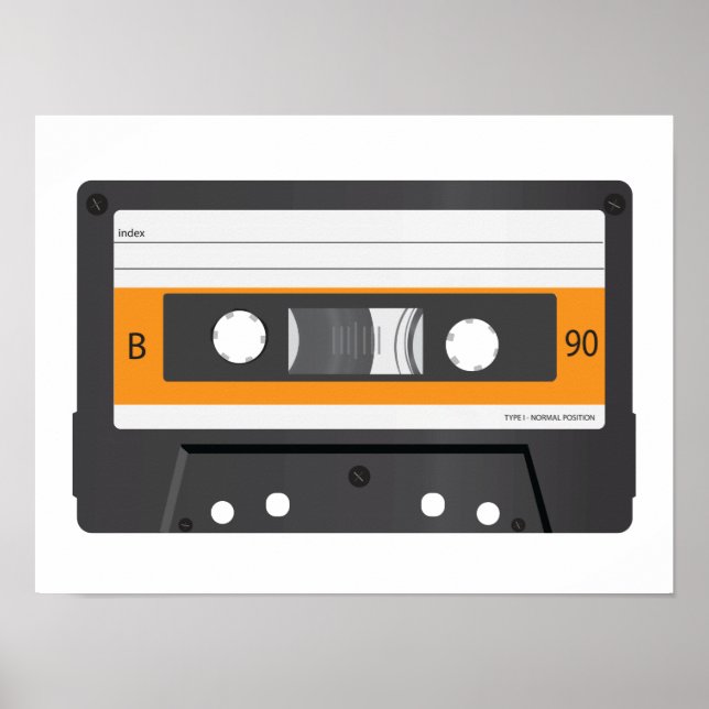 Poster Cartaz do Compact Cassette. (Frente)