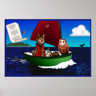 Poster Cartaz do Coruja e o Gatinho