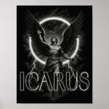 cartaz do designer estético ICARUS