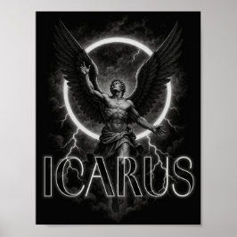 Poster cartaz do designer estético ICARUS