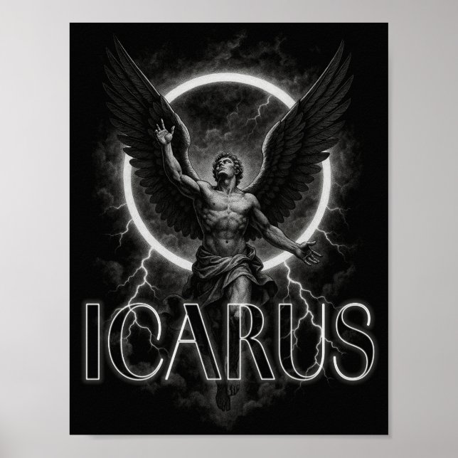 Poster cartaz do designer estético ICARUS (Frente)