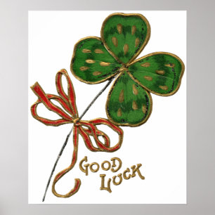 Poster Cartaz do Dia de São Patrício Sorte dos Irlandeses