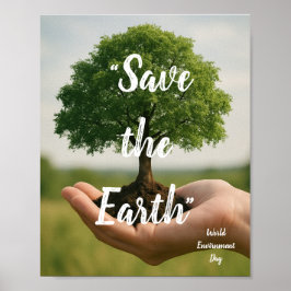 Poster Cartaz do Dia Mundial do Meio Ambiente