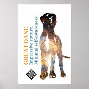 Poster Cartaz do Dogue Alemão Igreja