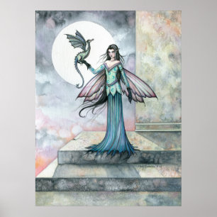 Póster Cartaz do Dragão Fada Fora das Sombras