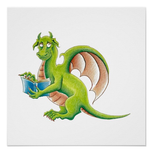 Póster cartaz do Dragão Verde (Frente)