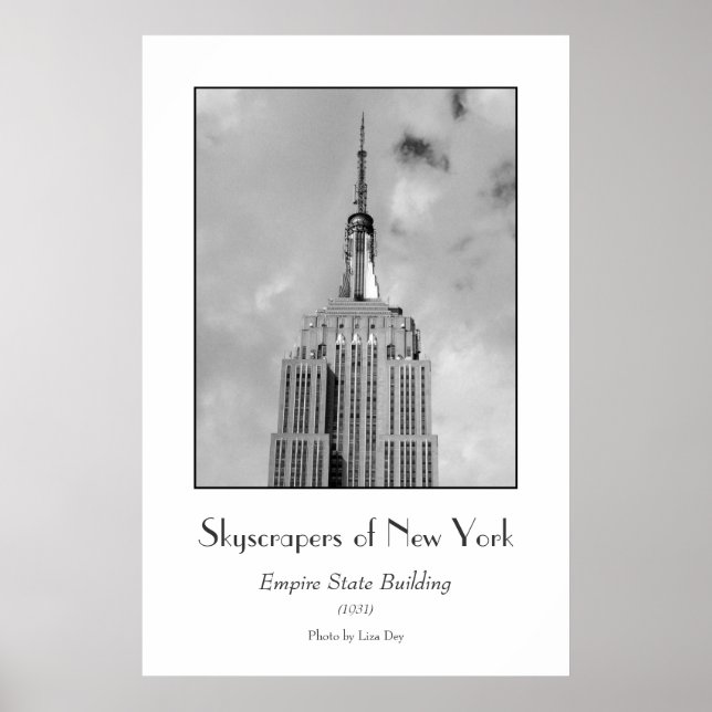 Póster Cartaz do Empire State Building (Frente)