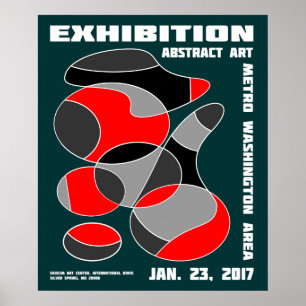 Póster Cartaz do Exposição de Arte Abstrata #1