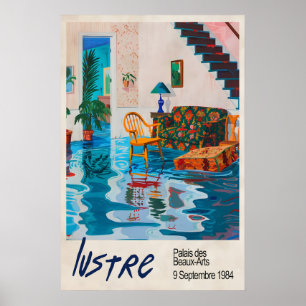 Poster Cartaz do Exposição Lustre Paris Sala Inundada Sur