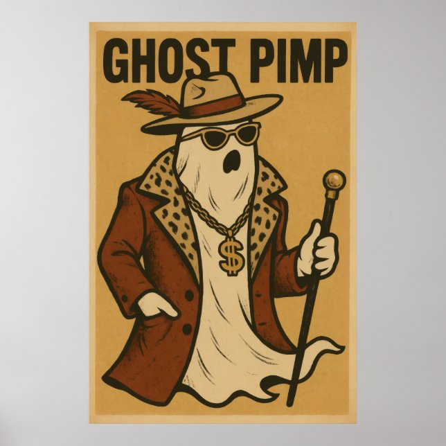 Poster Cartaz do Fantasma Pimp (Frente)
