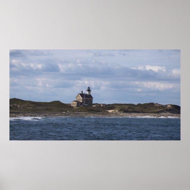 Poster Cartaz do Farol North Light Block Island (Frente)