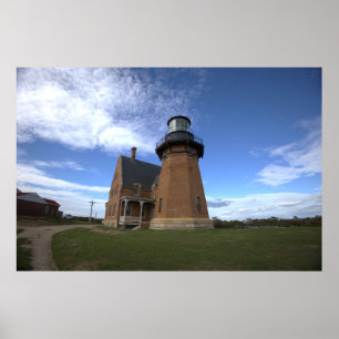 Poster Cartaz do Farol Sudeste da Ilha Block
